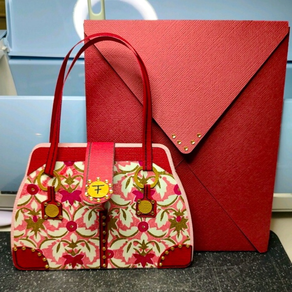 Beautiful, Handmade, one of a kind gift card holder handbag card. Uniquely made!